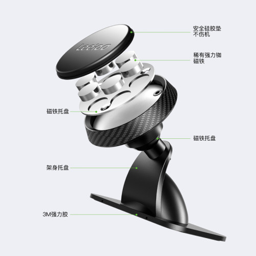 全新升級磁吸車用手機支架強力磁鐵多功能儀表台黏貼式導航支架