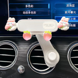 車用手機支架新款可愛卡通汽車內用導航固定支撐架出風口專用