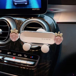 可愛車用手機支架女車用導航車上支撐架汽車出風口支夾架女士無
