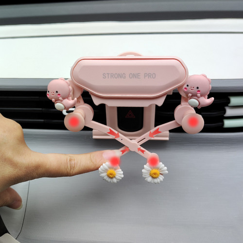 五菱宏光mini車用手機支架馬卡龍車內飾卡通EV專用導航儀表台裝飾