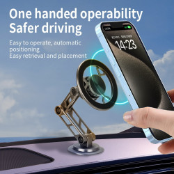 車用手機支架Magsafe磁吸式汽車儀表台360旋轉導航車用支架