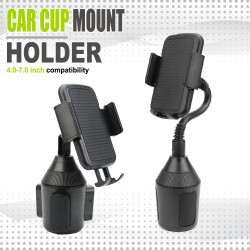 車用水杯孔手機支架 導航旋轉支架 汽車水杯車用可伸縮手機支架