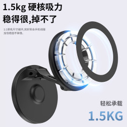 Magsafe磁吸式車用手機支架360度旋轉折疊車用導航適用蘋果手機架