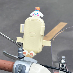電動車手機支架摩托車自行車通用導航防震防抖可愛卡通手機架