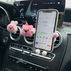 車用手機架汽車導航用創意出風口網紅重力支撐架多功能手機支架女
