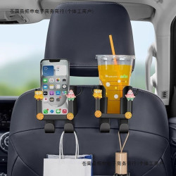 車用汽車座椅後背掛鉤後排多功能車用水杯架車內收納盒雨傘置支架