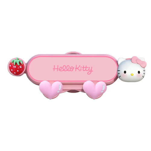HelloKitty車用手機支架可愛卡通重力式汽車出風口導航架女生一體 HelloKitty車用手機支架可愛卡通重力式汽車出風口導航架女生一體