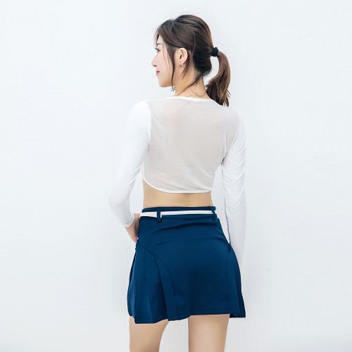 應夏季高爾夫衣服女士防曬衣長袖冰絲打底衫披肩