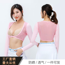 高爾夫服裝夏季防曬衣 女士冰絲打底衫 內搭披肩袖套長袖球衣服