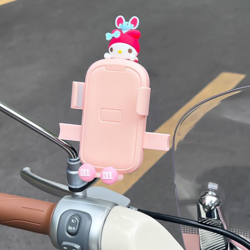 電動車手機支架摩托車自行車通用導航防震防抖可愛卡通手機架無祥 電動車手機支架摩托車自行車通用導航防震防抖可愛卡通手機架無祥