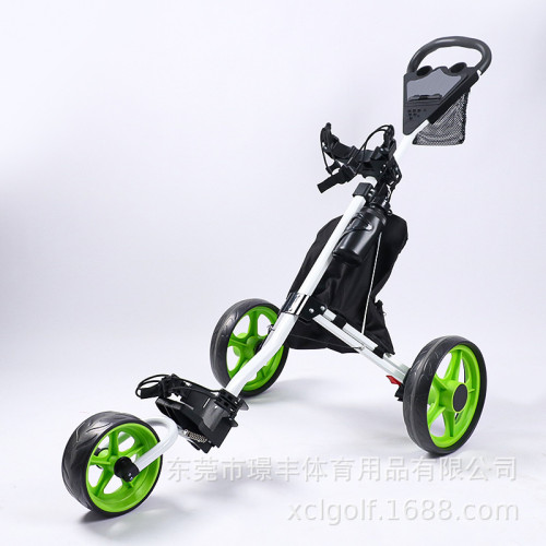 高爾夫 手推車 三輪可折疊帶雨傘架 球包車GOLF用品