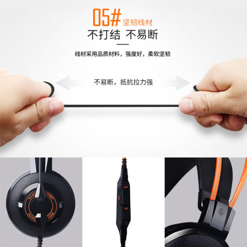 碩美科G925 頭戴式降噪耳機電競遊戯吃雞語音電腦筆電網吧帶麥