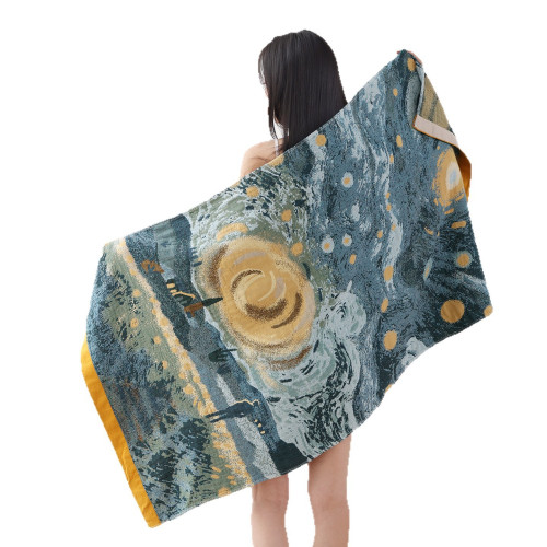 純棉浴巾洗澡家用四層紗布包裹全身吸水速乾大毛巾新款裹巾女