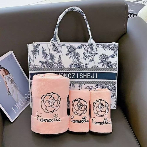 山茶花浴巾三件套毛巾35*75浴巾70*140商務 禮品 山茶花浴巾三件套毛巾35*75浴巾70*140商務 禮品