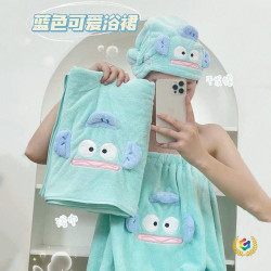 ǒ小醜魚浴巾三件套可穿可裹大毛巾吸水可愛學生宿捨不掉毛浴