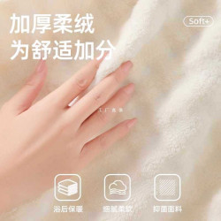 ✅浴袍女款秋冬新款吸水速乾連帽比純棉吸水加厚洗澡可穿式浴巾加