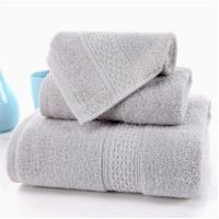 純棉毛巾柔軟吸水精梳方毛巾浴巾三件套裝 towel set 3pcs