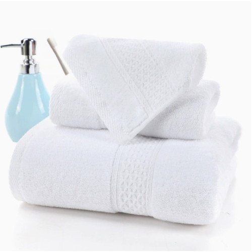 純棉毛巾柔軟吸水精梳方毛巾浴巾三件套裝 towel set 3pcs 純棉毛巾柔軟吸水精梳方毛巾浴巾三件套裝 towel set 3pcs