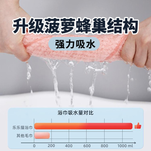 【寵物速乾浴巾】貓咪吸水毛巾吸水擦狗狗毛巾浴袍洗澡