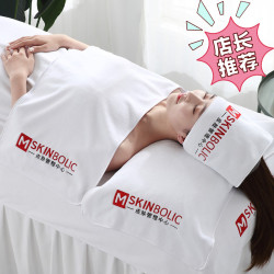 美容院毛巾皮膚琯理包頭巾美容店鋪床大浴巾綉C&