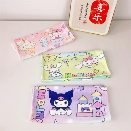 ins卡通家用小毛巾兒童洗澡浴巾吸水洗臉面巾加厚擦手巾擦汗巾