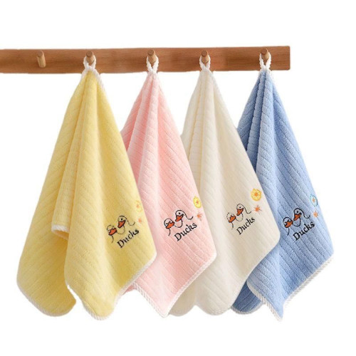 兒童毛巾家用男女寶寶珊瑚絨擦臉童巾吸水柔軟速乾小朋友洗臉毛巾