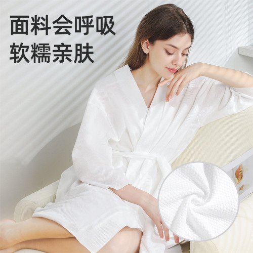 一次性浴袍女浴巾加厚秋冬新款男士睡衣吸水速乾可攜式旅行酒店毛c^