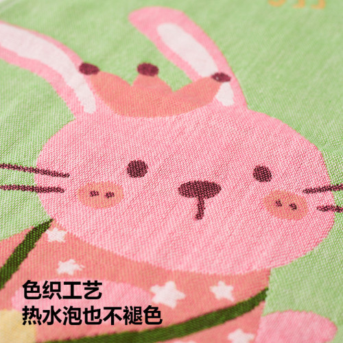 A類四層紗布兒童洗臉毛巾家用吸水不掉毛速乾嬰兒寶寶口水巾