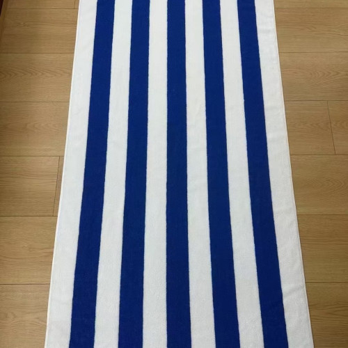 加厚速乾吸水純棉織浴巾混色條紋沙灘毛巾適合家用酒店美容院