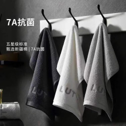 7A方巾浴巾毛巾男士洗臉洗澡專純棉家用加厚吸水不掉毛