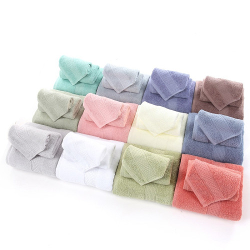 毛巾浴巾三件套 Cotton Beach Bath Face Towel Set 3pcs
