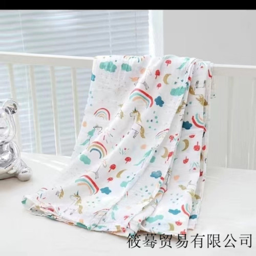 兒紗布蓋毯薄款紗布床單産房包單浴巾遮陽巾紗布浴巾嬰兒2層 兒紗布蓋毯薄款紗布床單産房包單浴巾遮陽巾紗布浴巾嬰兒2層