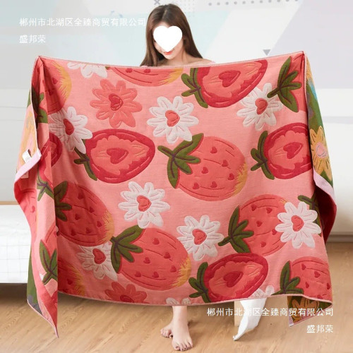 棉紗布浴巾成人家用洗澡加大加厚吸水柔軟男女款引流浴巾 棉紗布浴巾成人家用洗澡加大加厚吸水柔軟男女款引流浴巾