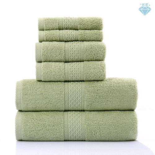Pure cotton towels 3pcs bath towel washcloth棉浴巾毛巾三件套