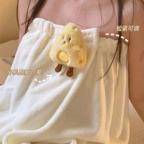 可穿浴巾女士夏季洗澡大毛巾網紅速乾髮帽裹巾新款浴裙三件套 可穿浴巾女士夏季洗澡大毛巾網紅速乾髮帽裹巾新款浴裙三件套