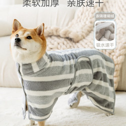 狗狗浴袍全包裹速乾吸水浴巾貓咪金毛柴犬洗澡毛巾寵物速乾毛巾