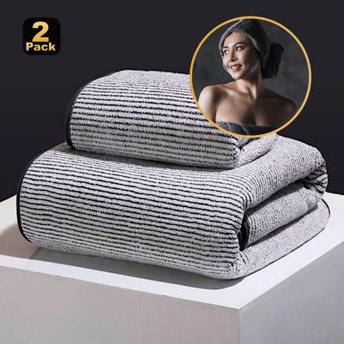 Bathtowel珊瑚絨毛巾+浴巾套裝柔軟強吸水酒店旅行可攜式洗澡手巾