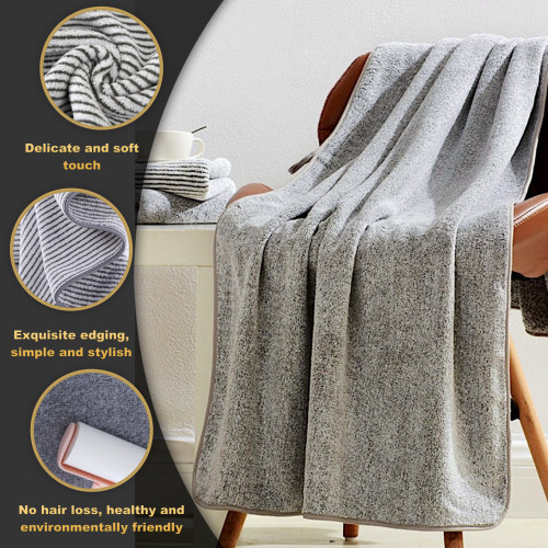Bathtowel珊瑚絨毛巾+浴巾套裝柔軟強吸水酒店旅行可攜式洗澡手巾