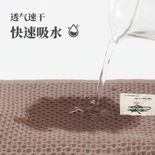 I9EK毛巾純棉男洗臉紗布蜂巢家用成人女面巾洗澡全棉吸水速乾柔軟