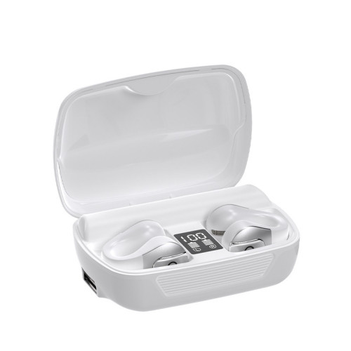 新款無線藍牙耳機耳夾式入耳運動行動電源2000安培無線耳機