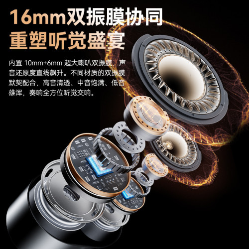 超長續航掛脖式藍牙耳機行動電源二合一可插卡四喇叭高音質語音聲控