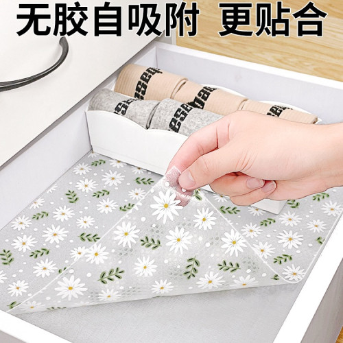 抽屜墊紙廚房櫥櫃廚櫃加厚防水防潮墊免粘防油台面衣櫃鞋櫃防髒墊