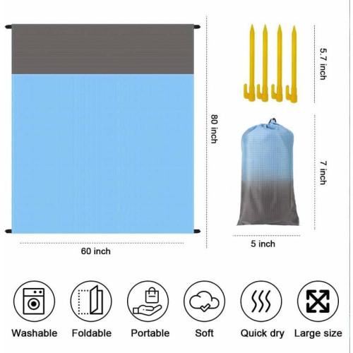 Sandfree Beach Blanket Sandproof Picnic Blanket Quick Drying