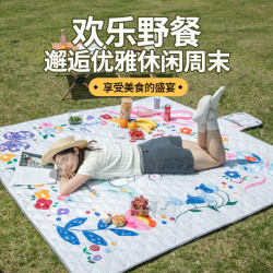 戶外野餐墊防潮加厚加大防潮墊2×2戶外野炊野營沙灘帳篷防水墊子