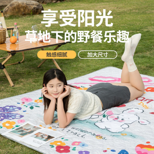 戶外野餐墊防潮加厚加大防潮墊2×2戶外野炊野營沙灘帳篷防水墊子