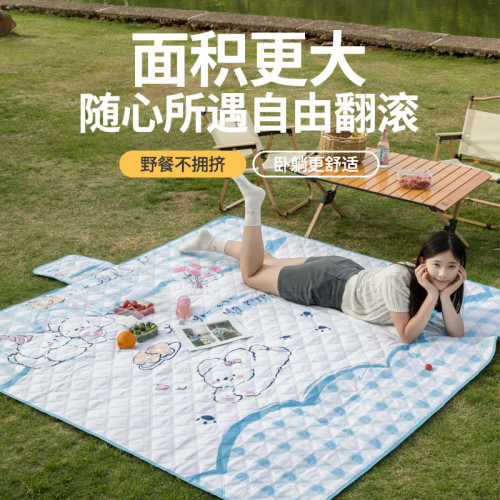 戶外野餐墊防潮加厚加大防潮墊2×2戶外野炊野營沙灘帳篷防水墊子