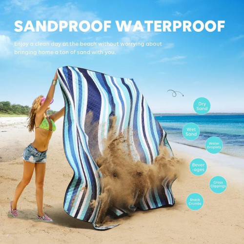 Picnic Blankets Beach Blanket 80''x80'' Thick 3 Layers