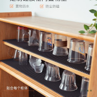 櫃墊防水防潮墊餐邊櫃杯墊台面廚櫃抽屜墊布防滑矽膠杯子瀝水墊子