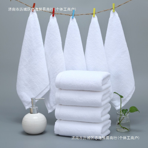 50條裝棉質白色小方巾兒童洗臉毛巾酒店幼兒園KTV擦手巾廚房抹布