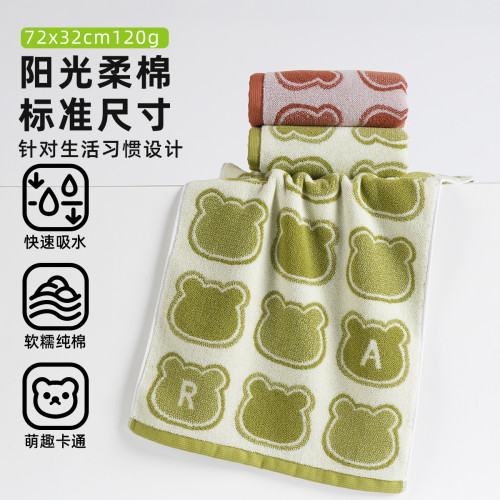 純棉洗臉毛巾家用加厚加大新成人兒童吸水速乾不掉毛面巾